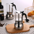 Paslanmaz Çelik Cam Kahve Makinesi Cam Üst Kahve Potu, Cam Top Espresso Maker