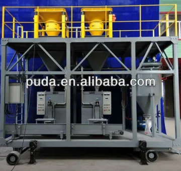 Movable container packing machine