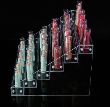 Klarer Acrylregal -Lippenstift -Nagellack -Display -Stand.