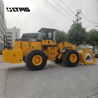 LT15J 15 Ton Low Price Log Loader Wheel Loader with Wood Log Fork for Forest Work