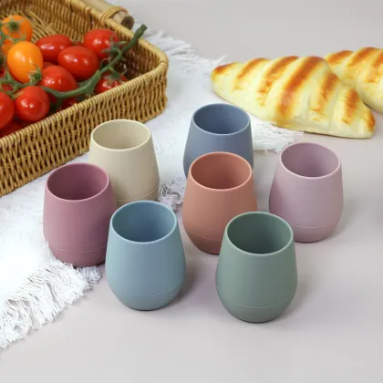 Silicone Mug Egg Shap Baby Drinking Cup