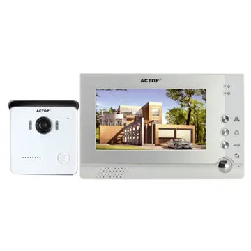7-inch wired record function color video doorphone intercom system for villa
