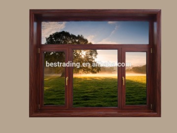 2016 New style toughened aluminium frame glass windows french casement window