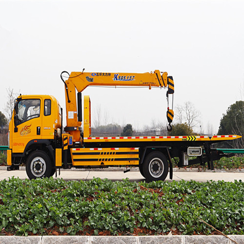 Sinotruk Flated Tow -Truck с 5 тонн кран