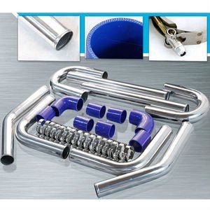 Universal 3.0'' Polished Intercooler Aluminum Piping