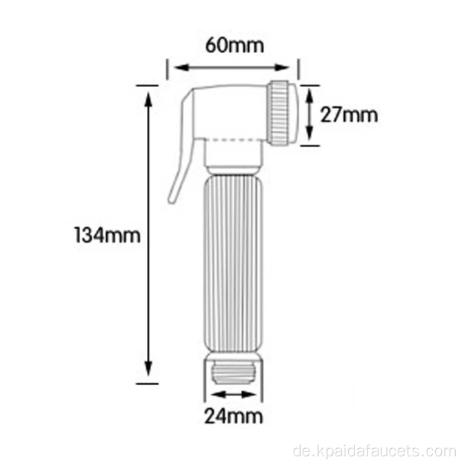 Badezimmer Chrom Gold Messing Hand Bidet Sprühgerät