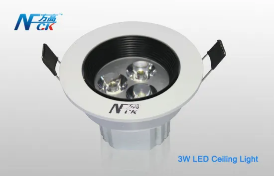 Ac 120v 3w Led Recessed Ceiling Lights , 220lm Led Ceiling Light