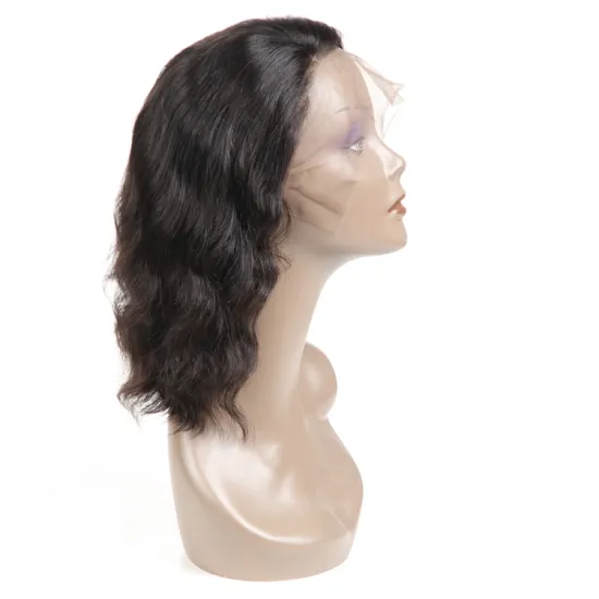 XUCHANG HARMONY 8inch-14inch 100% human remy hair 130% 150% 180% density natural color body wave short curly bob lace wig