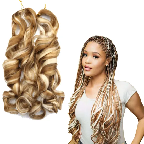 French Curls Loose Deep Wave Crochet Braids Hair Extensions Braiding Hair For Black Women French Curly Braiding Hair Spiral