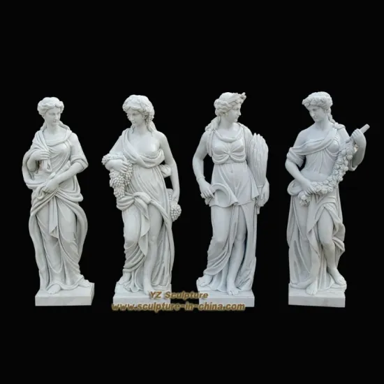 White Marble Statue of Four Seasons Goddness
