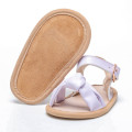 Purple Leather Soft Sole Baby Sandals