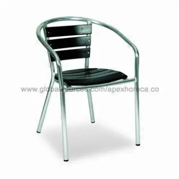 Outdoor Non-wood Chair with Welded Structure, Shining Finish