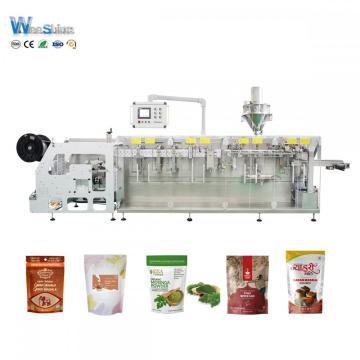 Automatic Roll Film Sachets Doypack Horizontal Form Fill Seal Powder Packing Machine for Flour