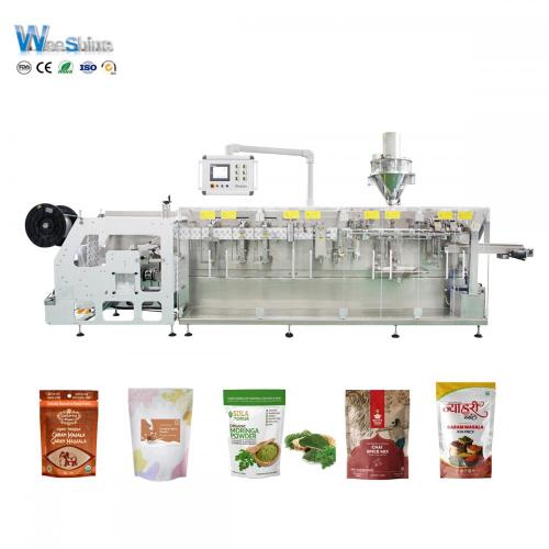 Film à rouleau automatique Sachets Dypack Horizontal Form Remployer Joint Sceau de poudre Machine d'emballage pour la farine