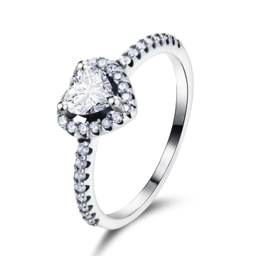 Hot sale 925 silver moissanite ring diamond ring
