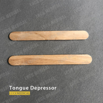 Uso médico de depósito de lengua de madera desechable
