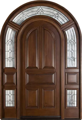 Luxury Custom Villa Big Solid Wood Modern Front Entrance Door with Smart Lock
