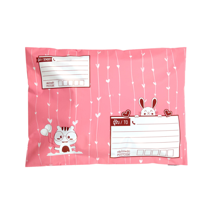 Poly-Mailer Shipping Bags Clear Black ချွေးထွက်ရှပ်အင်္ကျီအိတ်