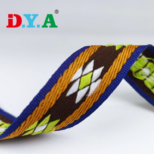 Padrão personalizado Jacquard Gripper Polyester Webbing