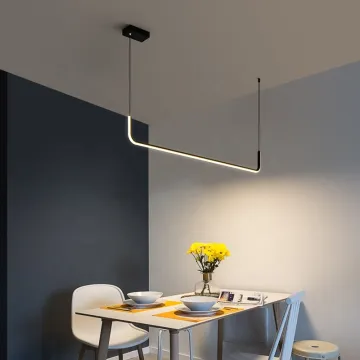 90cm-150cm Nordic Style Aluminum Painted Indoor Ceiling LED Pendant Lights: Strobe-Free and Dimmable
