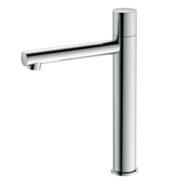 Copper Single Handle Single Hole Bath Faucet Chrome