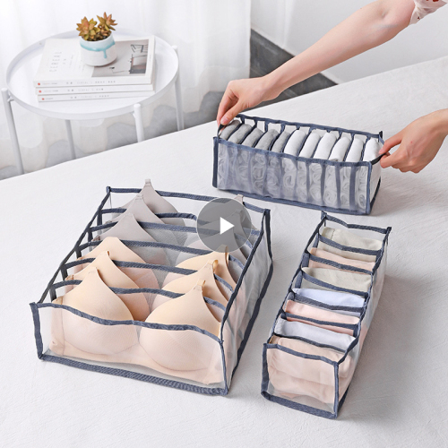 Underwear Storage Box With Compartments Socks Bra Underpants Organizer Drawers Divider Box Panty Storage Cabinet Drawer Divider