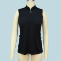 Womens Casual Polo Shirt Plain black t shirt womens Supplier