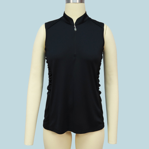 Womens Casual Polo Shirt Plain black t shirt womens Supplier