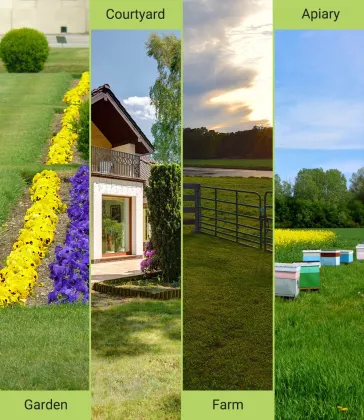 4 wheels Hand Push Lawn Mower manual lawn mower