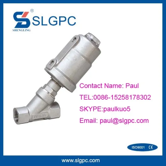 Made in China product stainless steel 304 pneumatic angle seat valve SLGPC-SL2000-15