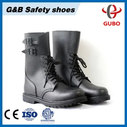 popular embossed working riding military boots