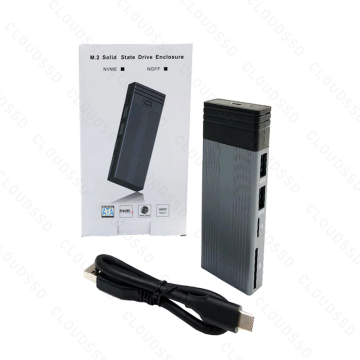USB 3.1 Jenis C M.2 NVME SSD Lampiran Aluminium Luaran