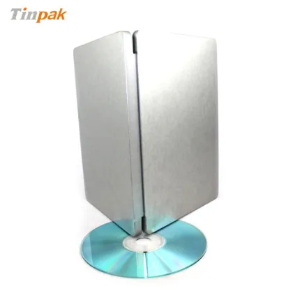 global silver dvd tin packaging box/case/bag
