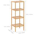 Freestanding 4-Tier Storage Rack Shelving Unit