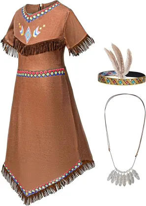 Native American Costume Girls Dress