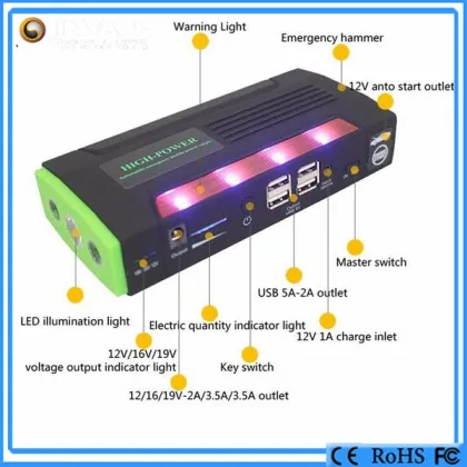 Super start jumper starter 12V emergency power bank car power station mini booster car charger