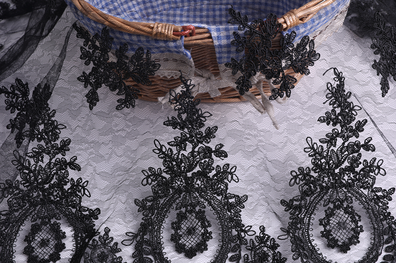 Bridal Dress Cord Embroidery Fabric