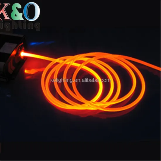 Multi-String PMMA Plastic Side Glow Fiber Optic for LED Lighting