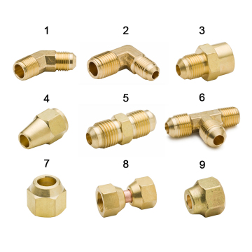 NPT Standard Male Brass Pipe Hose End Adapter, 1/4 Inch 6mm Tube OD
