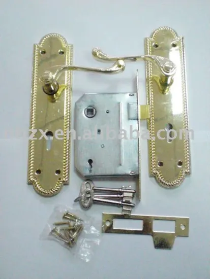 zinc handle 8inch mortise door lock