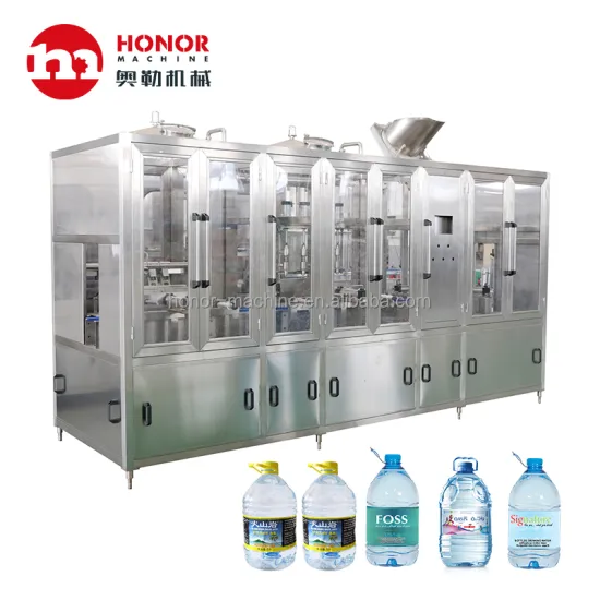 Linear Type 4L/5L/7L Big Bottle Pure Mineral Water Filling Capping Machine