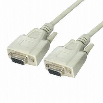 VGA-Kabel, 26AWG mit vernickeltem Stecker, mit 6, 7.3, 9, 9,5 und 10,5 mm Außendurchmesser