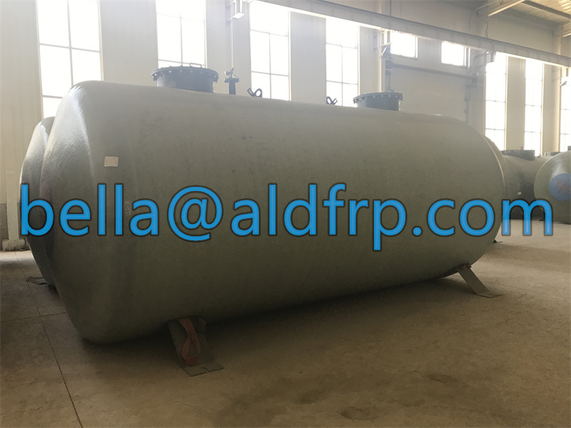 10000liters lowest price double layers fiberglass fuel tank