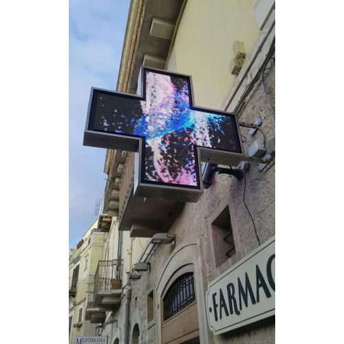 Pharmacy P8 P10 Cross LED Display