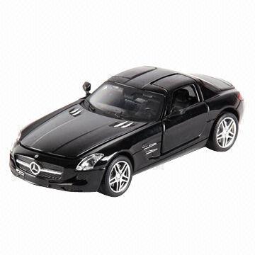 Licensed 1:24 Mercedes Benz SLS Die-cast RC Car Collection Model with 27MHz Frequency