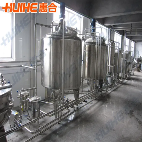 Small 2000L/day Pasteurized UHT Milking Line Dairy Production Equipment