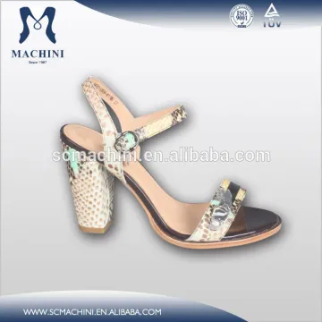Unique sexy snake pattern pure leather shoes for women
