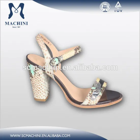 Unique sexy snake pattern pure leather shoes for women