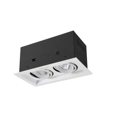 Holofotes da grade branca e preta