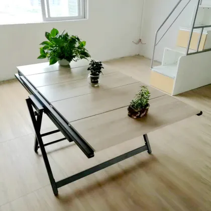 Convertible Foldable Home Furnishings Table Shelves for Space Saving